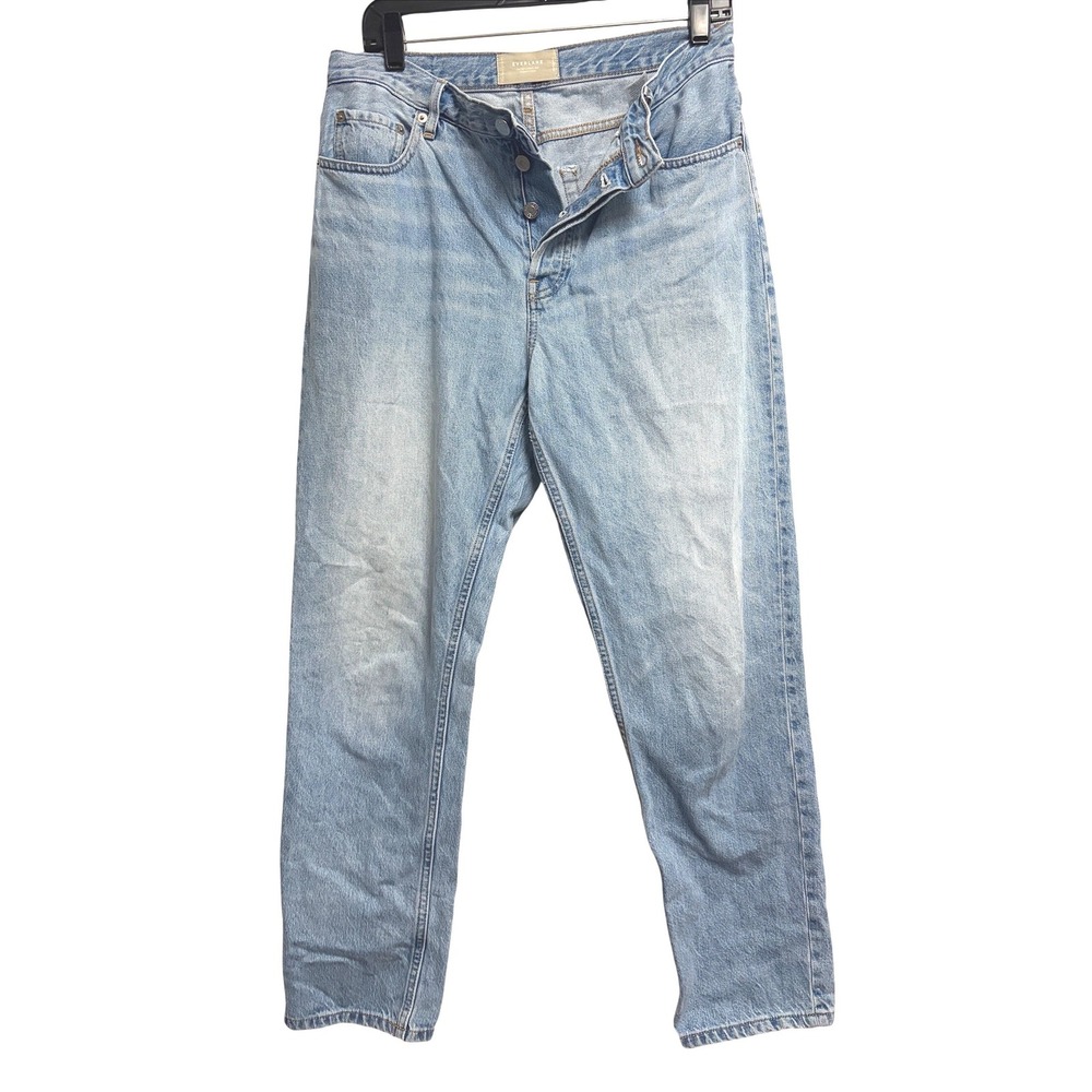 Everlane The 90's Cheeky Jean Vintage Light Wash Denim Straight Leg 29 Regular